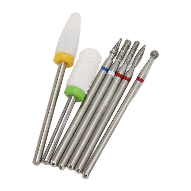 Nail Grinding Bit, Tungsten Steel Polish Removal Drill Bit Ceramic Replacement Ergonomic For Home For Nail Artist