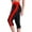 Red, variant on Royisotas Color Block Womens Pants Summer Yoga Fitness High Waist Athletic Cropped Pants Elastic Slim-Leg Leggings with Pockets Women’s Capris