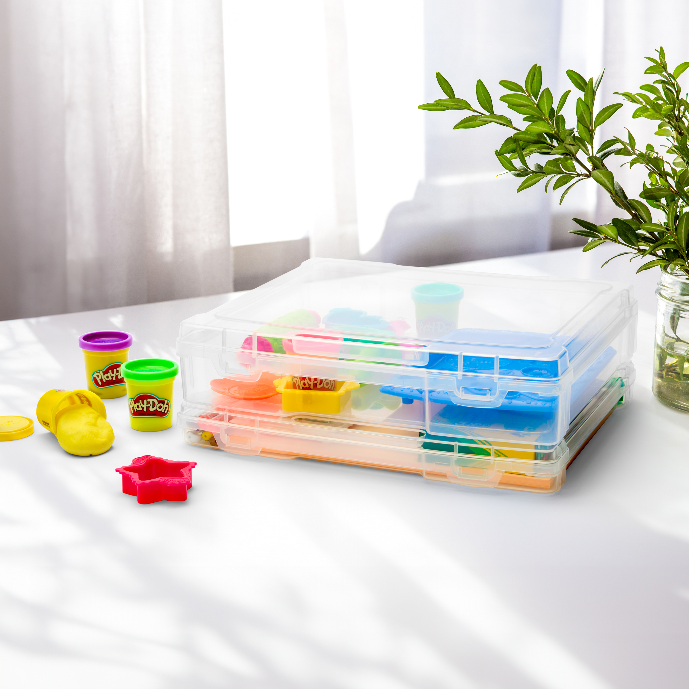 Sorbus Plastic Project Storage Case with Handle photo 4