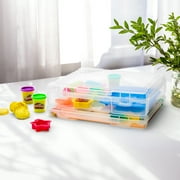 Sorbus Clear Slim Stackable Project Case 1 Pack