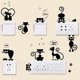 thumbnail image 1 of Taian New Cartoon Black Kitten Kindergarten Diy Switch Stickers Pegatinas de pared extraíbles Pegatinas XianweiShao 8390614921801, 1 of 1