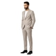 thumbnail image 2 of Men’s Double Breasted Peak Lapel 2 Piece Suit Set, Slim Fit Dress Suit, 2 of 4