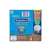 PediaSure Grow & Gain with Immune Support, 7g Protein, Chocolate, 8-fl-oz Bottle, Pack of 16