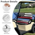 thumbnail image 6 of HUIACONG Thin Red Line American Flag Pattern Universal Fit Golf Cart Seat Covers 2 Pack for Club Car Precedent EZGO TXT/RXV, Breathable Easy to Clean Golf Cart Seat Cover, 6 of 7