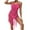 Hot Pink, variant on Quinlirra Women's Beach Cover Ups One Piece Fashion Sexy Comfy Solid Color Vent Sling Hollow Out Tassel Dress