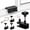 Black, variant on 4 Pack Sliding Window Locks with Key, Adjustable No-Drill Window Stopper for Horizontal up&Down Sliding Home & Office,Silver