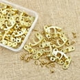 thumbnail image 5 of Gealach Antique brass buckle locks,wooden box buckles suitable for homemade jewelry boxes,jewelry boxes,gift boxes,clothing decoration,etc.12 pieces-yellow, 5 of 8