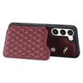 thumbnail image 6 of Elegant Crossbody Strap Wallet Case for Samsung Galaxy S23 with Card Holder, Shockproof Purse Magnetic Closure Phone Cover with Wrist Strap for Samsung Galaxy S23 - Winered, 6 of 12