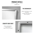 thumbnail image 6 of Full Length Floor Mirror Wall Mounted Rectangle Silver 38"x26", 6 of 6
