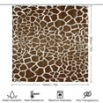 thumbnail image 2 of Giraffe Pattern Shower Curtain Sets Non-Slip Rugs Bath Mat Toilet Cover U Shaped Mat 4 Pcs, 2 of 6