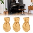 thumbnail image 1 of BELOVING 3Pcs Piano Pedal Cover Dustproof Foot Dust Cover Protector for Upright Piano yellow, 1 of 8
