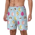 thumbnail image 2 of Uemuo Happy Easter Pattern Mens Swim Trunks Quick Dry Board Shorts with Mesh Lining, Stretch Beach Shorts Quick Dry No-Chafing Board Shorts-Large, 2 of 9