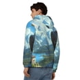 thumbnail image 4 of Kdxio Majestic Eagle Over Castle Print Men Hoodies Casual Hoodies for Men with Zip Pockets Full Zip Long Sleeve Sweatshirt Sports Hooded Jacket-Medium, 4 of 5