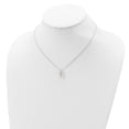 thumbnail image 6 of Auriga Fine Jewelry 925 Sterling Silver RH-plated Mother Of Pearl Moon w/2in ext. Necklace for Women 16", 6 of 6