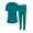Teal, variant on M&M SCRUBS Womens' Cool 4-Way Stretch Jogger Scrub Set (Black, XS-Small)