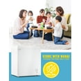 thumbnail image 4 of WANAI 5.0 Cu.ft Compact Chest Deep Freezers with Removable Storage Basket and 7 Temp Control White, 4 of 8