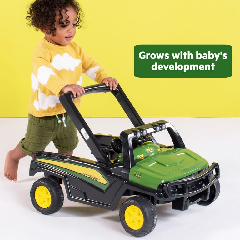 Bright Starts John Deere 4 in 1 Baby Walker Removable Steering Wheel Unisex Green Walmart