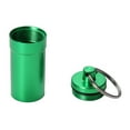 thumbnail image 2 of Mini Keychain Pill Box, Waterproof Pill Bottle Case Tablets Drug Holder Organizer Outdoor Medicine Pill Storage Container Key Ornaments (Green), 2 of 3