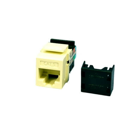 - Leviton 40838-BA Quickport Category 5 Jack Snap-In Module, Almond