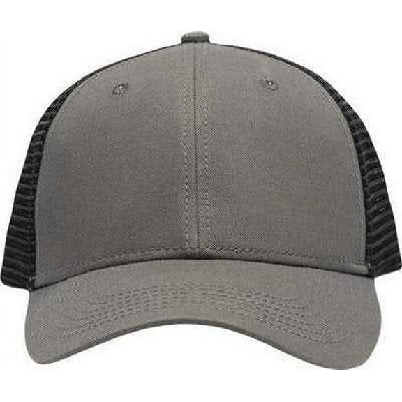 Sportsman SP1450 Traditional Lo-Pro Mesh Back Trucker Fit Cap - Gray Black