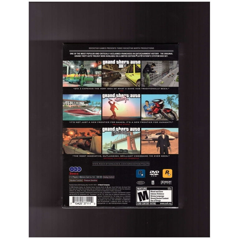 Grand Theft Auto Trilogy [PlayStation PS2, GTA 3, Vice City, San