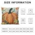 thumbnail image 5 of JEUXUS Fall Pillow Covers Autumn Watercolor Orange Pumpkin Leaves Print Decorative Throw Pillows Outdoor Cushion Cover Thanksgiving Farmhouse Pillow Case for Sofa Bed Living Room Decor, 5 of 5