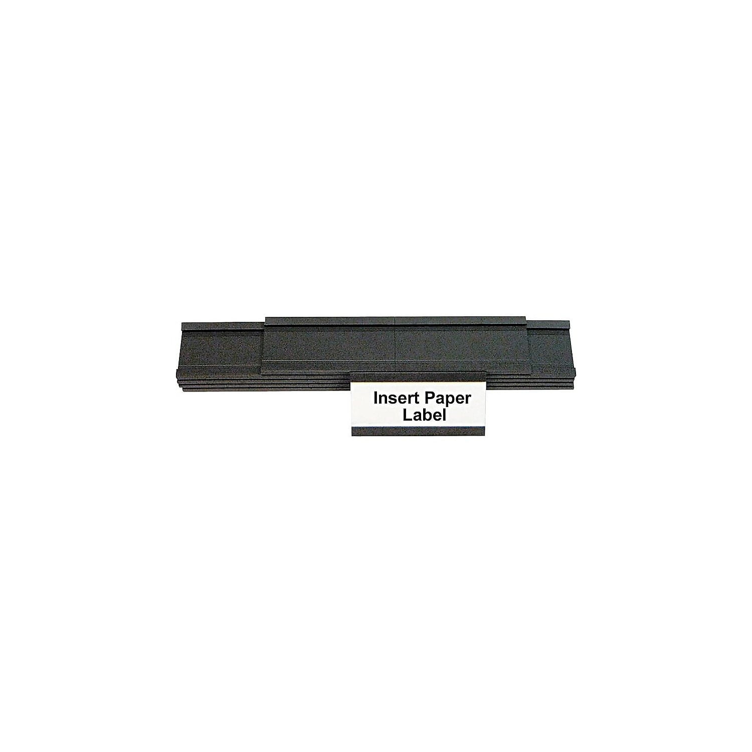 MasterVision 2"x1" Magnetic Data Cards Black  BVCFM1310 25 Pack 