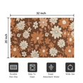 thumbnail image 5 of Brown Daisy Flower Floral Pattern Door Rugs,Washable Non Slip Door Mats Indoor,Decorative Door Mats,Entry Mat Indoor for Entrance,Bedroom,Kitchen,Bathroom,20"x32", 5 of 6
