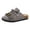 Grey, variant on Ethnic Tassel Beaded Cork Footbed Closed Toe Slides Sandals for Women 2026 Boho Beach Suede Orthopedic Arch Support Mules Comfortable Wide Width Walking Slip on Clogs Brown Size 6