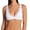 White, variant on Women's Only Hearts 10022 Organic Cotton High Point Bra with Lace (White L)