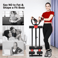 thumbnail image 3 of Wostoo Ab Machine Ab Workout Equipment for Core & Abdominal Trainer Fitness Equipment with LCD Display for Home Gym，Black, 3 of 8