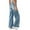 Blue, variant on YAYUBA Jeans for Women Petite Wide Leg Mid Rise Strechy Straight Leg Casual Fashion Bell Bottom Jeans with Multiple Pockets,Blue,XXXXL