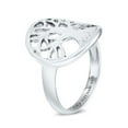thumbnail image 5 of Bling Jewelry Womens Silver Ring: Large Open Round Family Tree of Life Sterling Statement Piece, 5 of 6