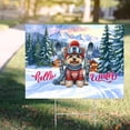 thumbnail image 4 of Hello Welcome Winter The Ski Yorkshire Terrier Snowy Day Yard Sign Yorkie Dog Lover Gifts Outdoor Home Lawn Garden Porch Decor - 13013, 4 of 5