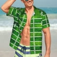 thumbnail image 6 of Men's Funky Hawaiian Shirt Short Sleeve Button Down Shirts Beach Party Holiday, 6 of 8