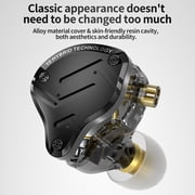 KZ ZS10 Pro X in Ear Monitor Headphone, Upgraded 4BA 1DD KZ Headphone Multi Driver in Ear IEM Earphone with Detachable Silver-Plated 0.75mm 2Pin Cable inears for Audiophile(Black with Mic)