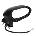 thumbnail image 3 of Side Door Mirror, ABS Shell Glossy Balck Power Heated Mirror Weatherproof Blind Spot Monitoring with Turn Signal for Auto Left,Right, 3 of 7