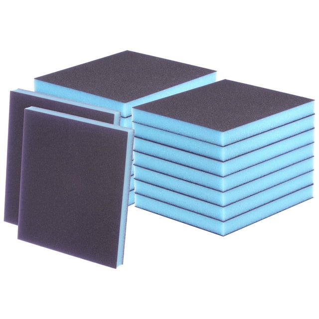 16 Paquetes de Bloques de Esponja de Lijado Superfino 800-1000 Grit, 120x100x12mm, Morado