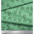 thumbnail image 3 of Soimoi Green Heavy Canvas Fabric Coffee Food Print Fabric by the Yard 58 Inch Wide, 3 of 3
