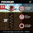 thumbnail image 4 of PRORUN 51.7cc One Person Gas-Powered 2-Cycle Auger with 6 x 30-in. Bit, 4 of 9