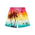 thumbnail image 6 of Usaibhir Boys Swim Trunk with Compression Boxer Brief Double Layer Beach Surf Board Shorts Kids Quick Dry Anti Chafe Swimwear 5-16T, 6 of 8