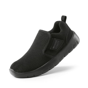 Dream Pairs Kids Boys & Girl Lightweight Running Shoes, Breathable Athletic Slip On Casual Walking Sneakers Shoes All/Black Size 6 Big Kid