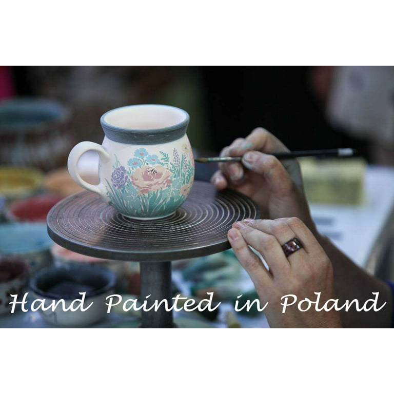 Polish Pottery 14 Muffin Pan Mosquito