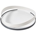 thumbnail image 1 of Bandeja de almacenamiento de especias para cocina Caja de almacenamiento de cosméticos giratoria Bandeja de rotación de 360 ​​grados Organizador de almacenamiento para baño (blanco), 1 of 5
