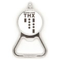 thumbnail image 1 of Morse Code Merci Point-Ligne Expression Bouchon de Bouteille de Bière en Métal Ouvre-Bouteille en Acier Inoxydable, 1 of 3