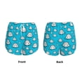 thumbnail image 5 of Lsque Hippo In Water Head Printed Women's Running Shorts with Liner Pockets,Elastic Quick Dry Workout Athletic Gym Yoga Shorts,Womens High Waist Shorts-X-Large, 5 of 9