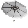 thumbnail image 5 of SAFAVIEH Outdoor Collection Zimmerman 9-Foot Double Top Market Umbrella White, 5 of 6