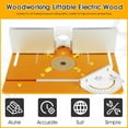 thumbnail image 3 of Router Table Insert Plate 9.4 x 7.9 x 0.2 Inch Aluminum Alloy Portable Milling Machine Flip Board with Clear Scale, 3 of 8