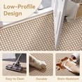 thumbnail image 3 of QiCaiJia 2x3 ft Brown Boho Kitchen Runner Rugs Mat Non Slip Woven Runners for Hallways Washable, Soft Long Entryway Laundry Hall Floor Runner Carpet for Indoor Backdoor Bedroom Kitchen Living Room, 3 of 8