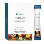 Metagenics PhytoGanix - Organic Fruit & Vegetable Superfood Powder Blend - Tropical Fruit Flavor - 15 Servings - 5.5 Oz